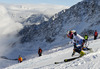 Samu Torsti of Finland skiing in first run of men giant slalom race of Audi FIS Alpine skiing World cup in Soelden, Austria. First race of Audi FIS Alpine skiing World cup season 2014-2015, was held on Sunday, 26th of October 2014 on Rettenbach glacier above Soelden, Austria
