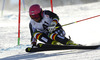 Marcus Sandell of Finland skiing in first run of men giant slalom race of Audi FIS Alpine skiing World cup in Soelden, Austria. First race of Audi FIS Alpine skiing World cup season 2014-2015, was held on Sunday, 26th of October 2014 on Rettenbach glacier above Soelden, Austria
