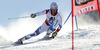 Carlo Janka of Switzerland skiing in first run of men giant slalom race of Audi FIS Alpine skiing World cup in Soelden, Austria. First race of Audi FIS Alpine skiing World cup season 2014-2015, was held on Sunday, 26th of October 2014 on Rettenbach glacier above Soelden, Austria
