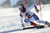 Manuel Pleisch of Switzerland skiing in first run of men giant slalom race of Audi FIS Alpine skiing World cup in Soelden, Austria. First race of Audi FIS Alpine skiing World cup season 2014-2015, was held on Sunday, 26th of October 2014 on Rettenbach glacier above Soelden, Austria
