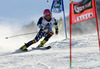 Samu Torsti of Finland skiing in first run of men giant slalom race of Audi FIS Alpine skiing World cup in Soelden, Austria. First race of Audi FIS Alpine skiing World cup season 2014-2015, was held on Sunday, 26th of October 2014 on Rettenbach glacier above Soelden, Austria
