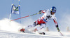 Benjamin Raich of Austria skiing in first run of men giant slalom race of Audi FIS Alpine skiing World cup in Soelden, Austria. First race of Audi FIS Alpine skiing World cup season 2014-2015, was held on Sunday, 26th of October 2014 on Rettenbach glacier above Soelden, Austria
