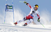 Marcel Hirscher of Austria skiing in first run of men giant slalom race of Audi FIS Alpine skiing World cup in Soelden, Austria. First race of Audi FIS Alpine skiing World cup season 2014-2015, was held on Sunday, 26th of October 2014 on Rettenbach glacier above Soelden, Austria
