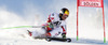 Marcel Hirscher of Austria skiing in first run of men giant slalom race of Audi FIS Alpine skiing World cup in Soelden, Austria. First race of Audi FIS Alpine skiing World cup season 2014-2015, was held on Sunday, 26th of October 2014 on Rettenbach glacier above Soelden, Austria
