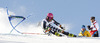 Marcus Sandell of Finland skiing in first run of men giant slalom race of Audi FIS Alpine skiing World cup in Soelden, Austria. First race of Audi FIS Alpine skiing World cup season 2014-2015, was held on Sunday, 26th of October 2014 on Rettenbach glacier above Soelden, Austria
