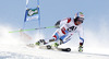 Justin Murisier of Switzerland skiing in first run of men giant slalom race of Audi FIS Alpine skiing World cup in Soelden, Austria. First race of Audi FIS Alpine skiing World cup season 2014-2015, was held on Sunday, 26th of October 2014 on Rettenbach glacier above Soelden, Austria
