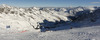 Racing course of the first run of men giant slalom race of Audi FIS Alpine skiing World cup in Soelden, Austria. First race of Audi FIS Alpine skiing World cup season 2014-2015, was held on Sunday, 26th of October 2014 on Rettenbach glacier above Soelden, Austria
