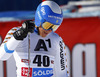 Calle Lindh of Sweden reacts in finish of the second run of men giant slalom race of Audi FIS Alpine skiing World cup in Soelden, Austria. First race of Audi FIS Alpine skiing World cup season 2014-2015, was held on Sunday, 26th of October 2014 on Rettenbach glacier above Soelden, Austria
