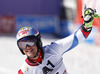 Justin Murisier of Switzerland reacts in finish of the second run of men giant slalom race of Audi FIS Alpine skiing World cup in Soelden, Austria. First race of Audi FIS Alpine skiing World cup season 2014-2015, was held on Sunday, 26th of October 2014 on Rettenbach glacier above Soelden, Austria
