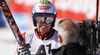 Justin Murisier of Switzerland reacts in finish of the second run of men giant slalom race of Audi FIS Alpine skiing World cup in Soelden, Austria. First race of Audi FIS Alpine skiing World cup season 2014-2015, was held on Sunday, 26th of October 2014 on Rettenbach glacier above Soelden, Austria
