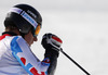 Fifth placed Victor Muffat-Jeandet of France reacts in finish of the second run of men giant slalom race of Audi FIS Alpine skiing World cup in Soelden, Austria. First race of Audi FIS Alpine skiing World cup season 2014-2015, was held on Sunday, 26th of October 2014 on Rettenbach glacier above Soelden, Austria
