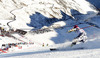 Marcus Sandell of Finland skiing in first run of men giant slalom race of Audi FIS Alpine skiing World cup in Soelden, Austria. First race of Audi FIS Alpine skiing World cup season 2014-2015, was held on Sunday, 26th of October 2014 on Rettenbach glacier above Soelden, Austria
