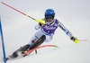 Frida Hansdotter of Sweden in action during 1st run of ladies Slalom of FIS ski alpine world cup at the Levi Black in Levi, Finland on 2014/11/15.
