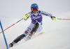 Maria Pietilae-Holmner of Sweden in action during 1st run of ladies Slalom of FIS ski alpine world cup at the Levi Black in Levi, Finland on 2014/11/15.
