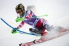 Kathrin Zettel of Austria in action during 1st run of ladies Slalom of FIS ski alpine world cup at the Levi Black in Levi, Finland on 2014/11/15.
