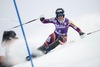 Nina Loeseth of Norway in action during 1st run of ladies Slalom of FIS ski alpine world cup at the Levi Black in Levi, Finland on 2014/11/15.
