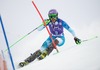 Sarka Strachova of Czech Republic in action during 1st run of ladies Slalom of FIS ski alpine world cup at the Levi Black in Levi, Finland on 2014/11/15.
