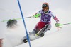 Nicole Hosp of Austria in action during 1st run of ladies Slalom of FIS ski alpine world cup at the Levi Black in Levi, Finland on 2014/11/15.
