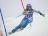 Tina Maze of Slovenia in action during 1st run of ladies Slalom of FIS ski alpine world cup at the Levi Black in Levi, Finland on 2014/11/15.
