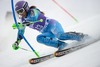 Tina Maze of Slovenia in action during 1st run of ladies Slalom of FIS ski alpine world cup at the Levi Black in Levi, Finland on 2014/11/15.
