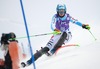 Barbara Wirth of Germany in action during 1st run of ladies Slalom of FIS ski alpine world cup at the Levi Black in Levi, Finland on 2014/11/15.
