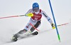 Andre Myhrer (SWE) in action during 1st run of Mens Slalom of FIS ski alpine world cup at the Levi Black in  Levi, Finland on 2014/11/16.
