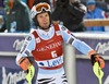 Fritz Dopfer (GER) reacts after his 2nd run of mens Slalom of FIS ski alpine world cup at the Levi Black in  Levi, Finland on 2014/11/16.
