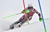 Henrik Kristoffersen (NOR) in action during 1st run of Mens Slalom of FIS ski alpine world cup at the Levi Black in  Levi, Finland on 2014/11/16.
