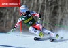 Eva-Maria Brem of Austria in action during 1st run of ladies Giant Slalom of FIS Ski Alpine Worldcup at the Aspen Mountain Course in Aspen, United States on 2014/11/29. 
