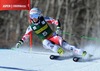 Eva-Maria Brem of Austria in action during 1st run of ladies Giant Slalom of FIS Ski Alpine Worldcup at the Aspen Mountain Course in Aspen, United States on 2014/11/29. 
