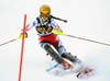 Christina Ager of Austria in action during 1st run of ladies Slalom of FIS Ski Alpine Worldcup at the Aspen Mountain Course in Aspen, Canada on 2014/11/30. 
