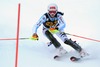 Christina Geiger of Germany in action during 1st run of ladies Slalom of FIS Ski Alpine Worldcup at the Aspen Mountain Course in Aspen, Canada on 2014/11/30. 
