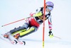 Michaela Kirchgasser of Austria in action during 1st run of ladies Slalom of FIS Ski Alpine Worldcup at the Aspen Mountain Course in Aspen, Canada on 2014/11/30. 
