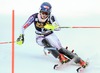 Mikaela Shiffrin of the USA in action during 1st run of ladies Slalom of FIS Ski Alpine Worldcup at the Aspen Mountain Course in Aspen, Canada on 2014/11/30. 
