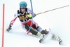 Carmen Thalmann of Austria in action during 1st run of ladies Slalom of FIS Ski Alpine Worldcup at the Aspen Mountain Course in Aspen, Canada on 2014/11/30. 
