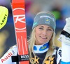 2nd placed Frida Hansdotter of Sweden reacts after her 2nd run of ladies Slalom of FIS Ski Alpine Worldcup at the Aspen Mountain Course in Aspen, United States on 2014/11/30. 
