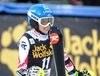 Bernadette Schild of Austria reacts after her 2nd run of ladies Slalom of FIS Ski Alpine Worldcup at the Aspen Mountain Course in Aspen, United States on 2014/11/30. 
