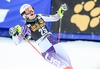 Resi Stiegler of the USA reacts after her 2nd run of ladies Slalom of FIS Ski Alpine Worldcup at the Aspen Mountain Course in Aspen, United States on 2014/11/30. 
