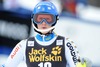 Emelie Wikstroem of Sweden reacts after her 2nd run of ladies Slalom of FIS Ski Alpine Worldcup at the Aspen Mountain Course in Aspen, United States on 2014/11/30. 
