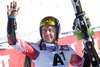 3rd placed Marcel Hirscher of Austria reacts after his 2nd run of the men Giant Slalom of FIS Ski World Cup at Birds of Prey Course in Beaver Creek, United States on 2014/12/07.
