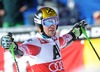 3rd placed Marcel Hirscher of Austria reacts after his 2nd run of the men Giant Slalom of FIS Ski World Cup at Birds of Prey Course in Beaver Creek, United States on 2014/12/07.
