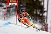 Marie-Pier Prefontaine of Canada in action during 1st run of the women Giant Slalom of FIS Ski World Cup at Olympia Course in Are, Sweden on 2014/12/12.
