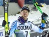 2nd placed Ted Ligety of the USA during winner presentation after men Giant Slalom of FIS Ski World Cup at Olympia Course in Are, Sweden on 2014/12/12.
