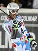 Thomas Fanara of France reacts after his of the men Giant Slalom of FIS Ski World Cup at Olympia Course in Are, Sweden on 2014/12/12.
