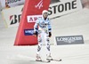 3rd place Stefan Luitz of Germany reacts after his of the men Giant Slalom of FIS Ski World Cup at Olympia Course in Are, Sweden on 2014/12/12.

