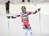 1st placed Marcel Hirscher of Austria reacts after his of the men Giant Slalom of FIS Ski World Cup at Olympia Course in Are, Sweden on 2014/12/12.
