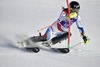 Wendy Holdener of Switzerland in action during 1st run the women Slalom of FIS Ski World Cup at Olympia Course in Are, Sweden on 2014/12/13.
