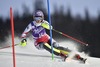 Michaela Kirchgasser of Austria in action during 1st run the women Slalom of FIS Ski World Cup at Olympia Course in Are, Sweden on 2014/12/13.
