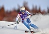 Michelle Gisin of Switzerland in action during 1st run the women Slalom of FIS Ski World Cup at Olympia Course in Are, Sweden on 2014/12/13.
