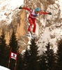 Christof Innerhofer of Italy skiing men downhill race of Audi FIS Alpine skiing World cup in Val Gardena, Italy. Men downhill race of Audi FIS Alpine skiing World cup season 2014-2015, was held on Friday, 19th of December 2014 on famous Saslong course in Val Gardena, Italy.
